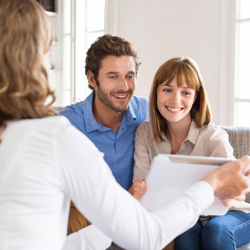 couple buying first home